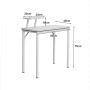 soges Escritorios 80 cm x 40 cm Mesa de Ordenador Compacto Resistente Home Escritorio Oficina Escritorio para reunión formación