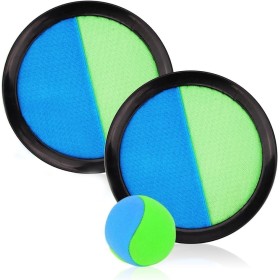 Udbrud Juego de Bolas de Lanzamiento y Captura, Juego de Bolas de Atrapar con 2 Paletas y 1 Pelotas Juego de Pelota para Niños