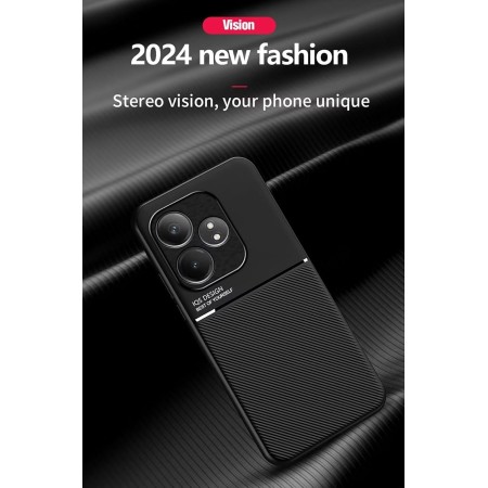 COMAKU Funda para Realme GT 6 / Realme GT 6T, Ultrafino Textura Antideslizante PU + TPU Silicona Fundas Carcasa - Verde
