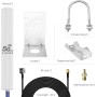 Kaser Antena 4G 5G LTE Exterior Mimo Omnidireccional 698-2700 | 3300-3800 MHz Ganancia hasta 12 dBi Compatible con Router 4g 5g