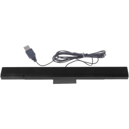 Max-Tonsen Wii Receptor con Cable Interfaz USB Rayo infrarrojo con Cable Sensor Remoto Barra Receptor Inductor Compatible con