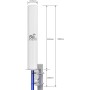 Kaser Antena 4G 5G LTE Exterior Mimo Omnidireccional 698-2700 | 3300-3800 MHz Ganancia hasta 12 dBi Compatible con Router 4g 5g