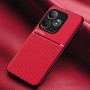 COMAKU Funda para Realme GT 6 / Realme GT 6T, Ultrafino Textura Antideslizante PU + TPU Silicona Fundas Carcasa - Azul