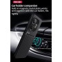 COMAKU Funda para Realme GT 6 / Realme GT 6T, Ultrafino Textura Antideslizante PU + TPU Silicona Fundas Carcasa - Negro