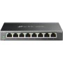 TP-Link TL-SG608E - Conmutador Ethernet Gigabit Gigabit (8 Puertos, Gigabit Hub RJ45, Switch Manageable, Ideal para Compartir