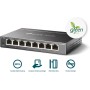 TP-Link TL-SG608E - Conmutador Ethernet Gigabit Gigabit (8 Puertos, Gigabit Hub RJ45, Switch Manageable, Ideal para Compartir