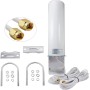 ZHITING Antena 4G LTE Exterior Mimo Omnidireccional 698-2700 MHz Conector SMA con Adaptador CRC9 TS9,Ganancia hasta 12 dBi,para
