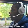 JBL Quantum 360 Auriculares inalámbricos circumaurales para gaming, conexión inalámbrica dual de 2,4 GHz y Bluetooth, JBL
