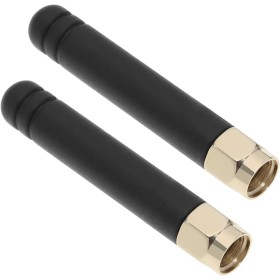 OTOTEC 2 Piezas Mini Antena WiFi Banda Dual 2.4GHz 5.8GHz Conector Macho RP-SMA Antena para Enrutadores Ap Punto de Acceso Mini