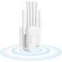 Amplificador de señal WiFi con 6 Antenas Enchufe,Repetidor con 2 Puertos Gigabit Ethernet,Modos Repetidor/Ap, Compatible con