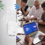 Amplificador de señal WiFi con 6 Antenas Enchufe,Repetidor con 2 Puertos Gigabit Ethernet,Modos Repetidor/Ap, Compatible con