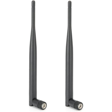 2 x 6DBI Antena WiFi 2.4 G 5G Dual Banda, Cable de Antena Hembra SMA para Red Inalámbrica, Extensor de Alcance Inalámbrico, Dos