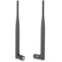 2 x 6DBI Antena WiFi 2.4 G 5G Dual Banda, Cable de Antena Hembra SMA para Red Inalámbrica, Extensor de Alcance Inalámbrico, Dos