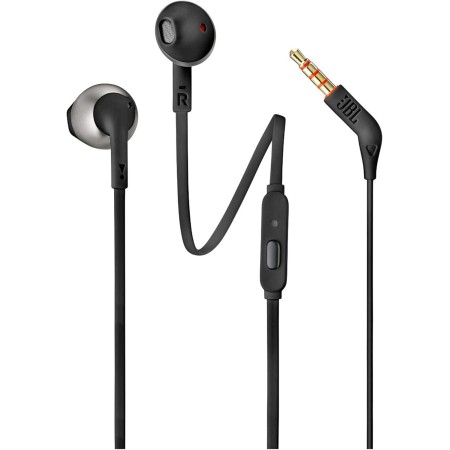 JBL Earbuds T205 - Auriculares con Cable, Color Negro