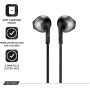 JBL Earbuds T205 - Auriculares con Cable, Color Negro