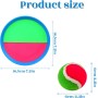 CZMAO Juego de Pelota para Niños, 4 Velcro Ball Paddles y 4 Velcro BallLanzamiento Pelota Juegos Juguetes Playa Agua Jardin