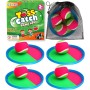 CZMAO Juego de Pelota para Niños, 4 Velcro Ball Paddles y 4 Velcro BallLanzamiento Pelota Juegos Juguetes Playa Agua Jardin