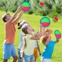CZMAO Juego de Pelota para Niños, 4 Velcro Ball Paddles y 4 Velcro BallLanzamiento Pelota Juegos Juguetes Playa Agua Jardin