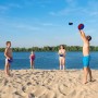 CZMAO Juego de Pelota para Niños, 4 Velcro Ball Paddles y 4 Velcro BallLanzamiento Pelota Juegos Juguetes Playa Agua Jardin