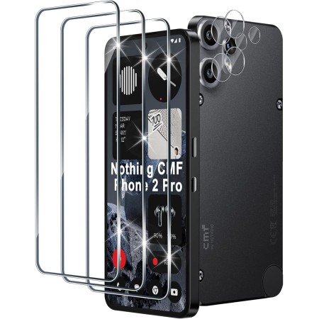 Xunzii Protector de Pantalla para Realme 12 5G/Realme 12X 5G y Protector Lente Cámara [3+3 Piezas], 9H HD Alta Sensibilidad