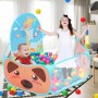 Piscina de Bolas Bebe Tienda de Campaña Infantil Tienda de campaña Plegable con diseño de Dibujos Animados para niños con aro de