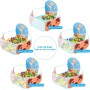 Piscina de Bolas Bebe Tienda de Campaña Infantil Tienda de campaña Plegable con diseño de Dibujos Animados para niños con aro de