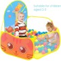 Piscina de Bolas Bebe Tienda de Campaña Infantil Tienda de campaña Plegable con diseño de Dibujos Animados para niños con aro de