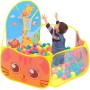 Piscina de Bolas Bebe Tienda de Campaña Infantil Tienda de campaña Plegable con diseño de Dibujos Animados para niños con aro de