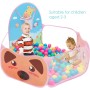 Piscina de Bolas Bebe Tienda de Campaña Infantil Tienda de campaña Plegable con diseño de Dibujos Animados para niños con aro de