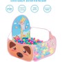 Piscina de Bolas Bebe Tienda de Campaña Infantil Tienda de campaña Plegable con diseño de Dibujos Animados para niños con aro de