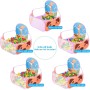Piscina de Bolas Bebe Tienda de Campaña Infantil Tienda de campaña Plegable con diseño de Dibujos Animados para niños con aro de