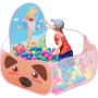 Piscina de Bolas Bebe Tienda de Campaña Infantil Tienda de campaña Plegable con diseño de Dibujos Animados para niños con aro de