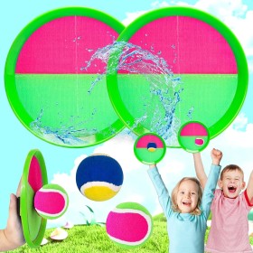 Mikqky 4 Piezas Juego De Lanzamiento y Captura, Atrapa El Juego De Pelota para Deportes, Jouets De Piscine Pour Enfants, Juego