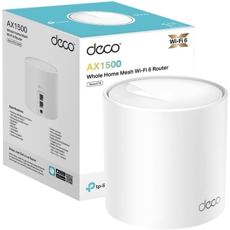 [Nuevo] TP-Link Deco X10(1-Pack)|AX1500 Whole Home Mesh Wi-Fi 6 System-Cobertura hasta 360 m2, 3X Puertos GigabIt por Unidad,