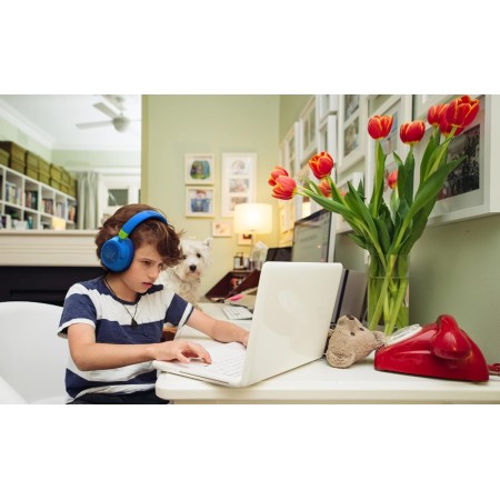 JBL JR460 NC Auriculares inalámbricos Over Ear portátiles con Bluetooth y cancelación de ruido, para niños, hasta 20 horas de