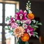 LEGO Botanical Ramo de Flores Fantasía en Rosa Maqueta para Adultos, Decoración Floral para el Hogar y Oficina con Margaritas,