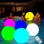 Pelota De Playa Gigante, Pelota De Playa Inflable Luminosa LED, Pelota Luminosa, Pelota Inflable Gigante, 16 Colores, Pelota LED
