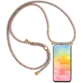 YAMCCCSE Funda con Cuerda para Realme 12 Pro/Realme 12 Pro Plus/Pro+ 5G, Carcasa Transparente Suave TPU Silicona Case con