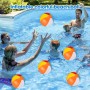 mizikuu 12 Piezas Pelota de Playa Hinchable, 25cm Colores Pelota de Agua Inflables Durabilidad Niños Adultos para Verano