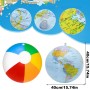 SIRLOMU Pack de 2 Balones de agua inflables, pelotas de playa, juguetes para piscina, colores, regalo fiestas, balón de PVC para