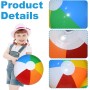 SIRLOMU Pack de 2 Balones de agua inflables, pelotas de playa, juguetes para piscina, colores, regalo fiestas, balón de PVC para