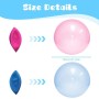 CLIUNT 2 Piezas pelotas grandes de agua transparentes, 120CM pelotas de agua hinchables, Bola de Agua, para Grandes Jardín