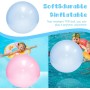 CLIUNT 2 Piezas pelotas grandes de agua transparentes, 120CM pelotas de agua hinchables, Bola de Agua, para Grandes Jardín