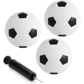 3 piezas de fútbol pequeño, mini fútbol, pequeño juego de fútbol con mini balón de fútbol y bomba de aire, 16 cm mini balones de