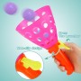 LPZMPZ Juego Lanza Bolas Niños, Juegos Playa, Juegos al Aire Libre, Juego Interior al Aire Libre para niños, con 2 Raquetas y 10