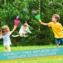 LPZMPZ Juego Lanza Bolas Niños, Juegos Playa, Juegos al Aire Libre, Juego Interior al Aire Libre para niños, con 2 Raquetas y 10