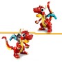 LEGO Creator 3 en 1 Dragón Rojo de Juguete Convertible en Figura de Pez o Ave Fénix, Juego Infantil de Animales como Regalo para