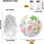 2 Pelotas Pelotas de Playa 30 cm Pelota de Agua Inflable con 8 Rotuladores Grafiti (sin pintar),Pelotas Piscina Inflables de