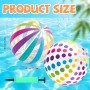 2 Piezas Pelota de Playa,Inflables Pelota de Playa con Bomba de Aire Manual para Libre Fiesta de Verano Piscina Playa Juegos