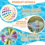 2 Piezas Pelota de Playa,Inflables Pelota de Playa con Bomba de Aire Manual para Libre Fiesta de Verano Piscina Playa Juegos